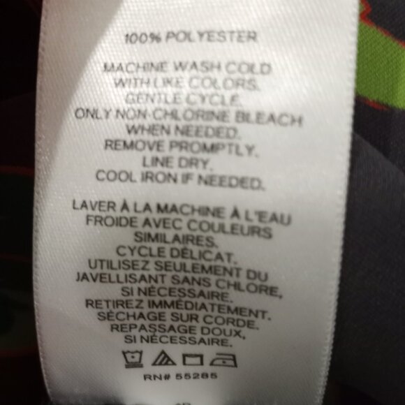 EXPRESS MULTI-COLOURED FLORAL BLOUSE SHORT SLEEVE WOMEN S - Picture 2 of 9